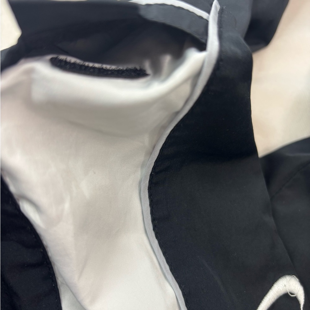 Nike L Boys Warm Up Joggers Black Athletic Lined Pants with Comfort Fit - Picture 6 of 12